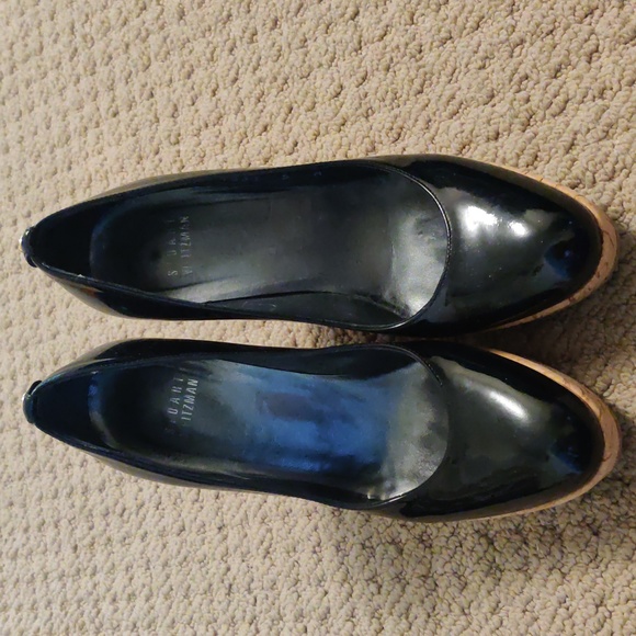 BN Stuart Weitzman Black Wedges 35 - Picture 9 of 10